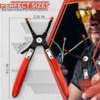 Car Wire Soldering Pliers 9.5 Inch – Carbon Steel Welding Pliers with Non-Slip Grip – Comfortable Design for DIY Soldering, Electrical & Welding Tasks – Precision Tool for Secure Wire Handling