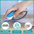 Box Cutter Retractable Utility Knife - Heavy Duty Box Cutter Knife Cardboard Cutter - Box Opener Razor Blades Utility Knife - Box Knife Carpet Cutter with 5 Sharp Blades