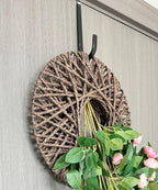 Over The Door Metal Hooks with Plastic Coating 5.5" Fit 0.5" to 1 3/8" Door 4 Pcs Heavy Duty Single Towel Robe Rack Wreath Bathroom Shower Hanger Shoe Organizer Ironing Board Short Black