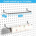FRIMOONY Pegboard Hooks, with Bins, Peg Locks, for Organizing Various Tools, 204 PCS, 80 of Which are Locks