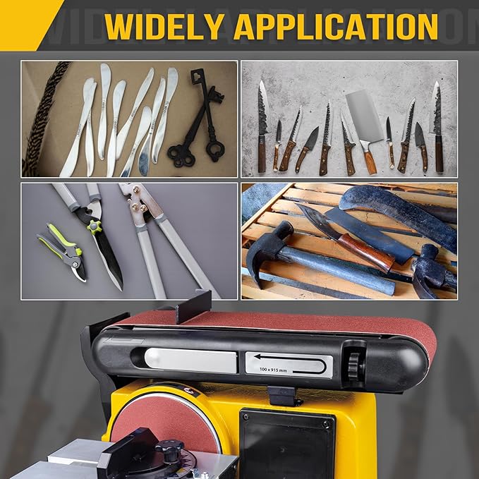 1 x 30 Inch Sanding Belt, 5 Pcs 180 Grit Knife Sharpener Belts Work Sharpening for Belt Sander Knife Carving Tool Metal Working