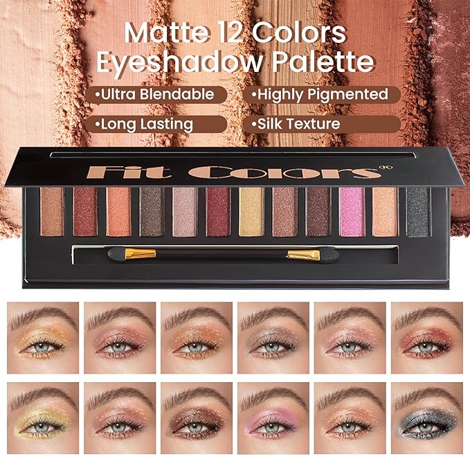 Makeup Gift Set for Teens Girls, Travel Makeup Kit for women, Makeup Full Kit for Beginners & Professionals, Cosmetic Bag Include Matte & Glitter Eyeshadow Palette, Long Lasting Lip Gloss-VeraVaultWomen