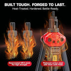 16" Rivet Nut Tool Kit with 15 Metric & SAE Mandrels and 170pcs Rivet Nuts,Visible Stroke, Quick-Change Rivet Nut Tool with Carrying Case (16" Rivet Nut Tool Kit)