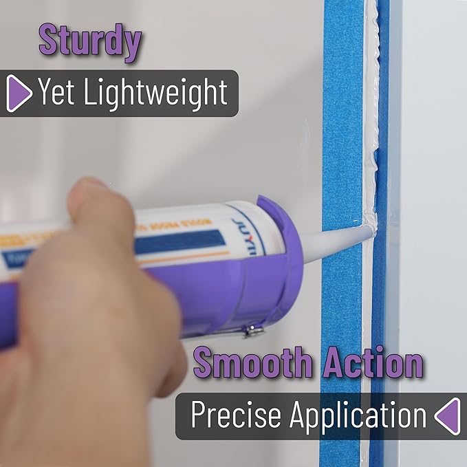 Bates- Caulking Gun, 10:1 Thrust Ratio, Lavender, Caulking Tool Gun, Caulk Gun No Drip, Hand Caulking Guns, Silicone Gun, Caulking Gun Tool, No Drip Caulk Gun, Caulk Guns, Caulking Gun Dripless