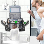 Hanging Toiletry Bag for Men, Tactical Dopp Kit Toiletry Travel Bag, Large Hygiene Organizer Shower Bag for Camping Outdoor, Black Digital