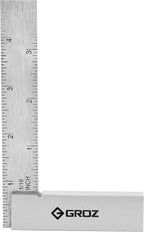 Groz 01142 4" Graduated Workshop Steel Square, 0.00019" Squareness