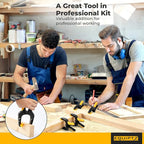 6 inch Spring Clamps Heavy Duty - 4 Pack Large Plastic Clamps for Woodworking, Crafts, Backdrop and Pool Cover with 3 inch Mouth Opening - Rust Free Spring Clips with Non-Detachable Jaw Pads