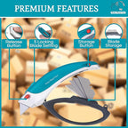 Box Cutter Retractable Utility Knife - Heavy Duty Box Cutter Knife Cardboard Cutter - Box Opener Razor Blades Utility Knife - Box Knife Carpet Cutter with 5 Sharp Blades