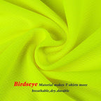 High Visibility Class 3 T Shits, Hi vis Safety Shirts with Reflective Strips and Pocket, Long Sleeve Quick Dry Mesh Construction Work Shirt for Men/Women Lime.6XL