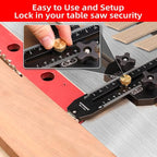 Thin Rip Jig Table Saw Jig Guide for Making Repetitive Narrow Thin Strip Cuts Woodworking Tools Fast Thin Ripping Guide for Table Saw Band Saw Router Table Fits for 3/8" x 3/4" T Slot