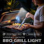 LED Work Light, 500 Lumen Gooseneck Flashlight with Magnetic Base, Zoomable Flexible Led Flashlight, Waterproof Job Site Light for Work Bench, Auto-repairing, Inspection, Emergency