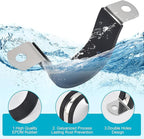 2 Inch 20 PCS 2 Holes Rubber Cushioned U Bracket Clamp, Reinforced Rigid Pipe Strap, Stainless Steel Conduit Straps Cable Clamp (50 mm) by Tavonuxt