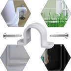 30 Pcs Conduit Pipe Strap clamp,Plastic Pipe Clamps SCH 3/4 inches(25 MM), Two Hole Plastic Pipe Clip Non-Metallic Conduit Pipe Conduit Clamps Pipe clamp PVC Conduit Clips