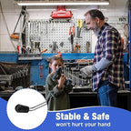 Tatuo 200 Pcs Pegboard Hooks Galvanized Metal Pegs with Rubber Tip Fit 1/4" 1/8" for Garage Store Wall Tool Organization Display(2 Inch)