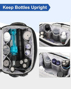 Relavel Toiletry Bag for Men, Hanging Toiletries Bag for Women Water Resistant Dopp Kit Shaving Bag, Travel Essentials Large Capacity Organizer Case for Toiletries Accessories, Black