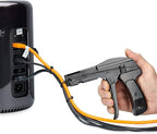 42708 Zip Tie Gun/Cable Tie Install Tool, Adjustable Tension with Built-In Cutter, for Nylon Ties up to 1/4”- Black