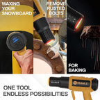 Team Z Premium Heavy Duty Heat Gun Kit with Case – Upgrade LCD Display, Overload Protection & 10 Sec Delayed Turn Off Function - High Temp (140F – 1202F) Hot Air Gun for Vinyl Wrap, Shrink Tubing