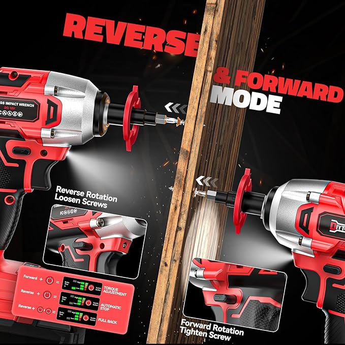 Cordless Impact Wrench Compatible with Milwaukee 18v Battery: 250Ft-lbs(340N.m) 3/8" Brushless Electric Impact Gun, 2400RPM High Torque Impact Driver, Power Impact Wrench, Bare Tool