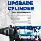 DongCheng 20V Max Cordless Rotary Hammer Drill, 7/8" SDS-Plus, 4 Application Modes, Brushless, 2.1 Joules, Cordless Demolition Hammer for Concrete, Including 4.0Ah Battery and Charger, 4 Drill Bits
