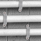 1-1/2 Inch PVC Pipe Strap, 2-Holes Conduit Pipe Clamps Plastic Pipe Supports (Grey, 10 Pcs)