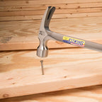 ESTWING Framing Hammer - 24 oz Long Handle Straight Rip Claw with Smooth Face & Shock Reduction Grip - E3-24S