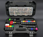 16-Inch Rivet Nut Tool Rivet Nut Kit, with15 Metric and SAE Mandrels, 236Pcs Assorted Rivet Nuts, and Rugged Carrying Case