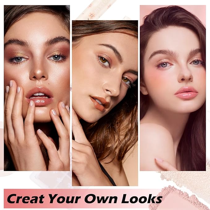 Makeup Kit for Women Full Kit Multipurpose Makeup Sets Gifts,include Lip Gloss,Blush,Eyebrow Pencil,Eyeshadow Palette，Concealer-VeraVaultWomen