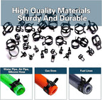340pcs Spring Pipe Clamps, With Spring Pipe Clamp Tools, 12 Sizes 6-22mm Spring Hose Clamps, Used To Fix Hose Interfaces In Automotive, Marine, Gardening, Industrial Applications