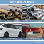 1-1/2 x 30 Inch Zirconia Sanding Belts for Pipe Tube Polisher Sander, 1.5x30" 60 Grit Sander Belts for Pipe Belt Sander, 1-1/2" x 30" Zirconia Grinding Sand Paper for Metal Burnishing, 15 Pack