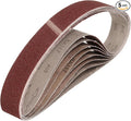 HARFINGTON 2 x 48 Inch Sanding Belts, 5 Pcs 60 Grits Aluminum Oxide Abrasive Belt Sander File Belt for Woodworking, Metal Polishing, Knife Sharpener
