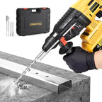 7/8" Rotary Hammer Drill Compatible with Dewalt 20V MAX Battery, Brushless SDS 2.6 Joules Rotary Hammer Drill, 4 Modes with 360°Auxiliary Handle and 5 Drill Bits Kitbox (Tool Only)
