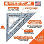 Swanson Tool Co S0101TC132 Value Pack with Speed Square Layout Tool, Blue Book and 12 Inch Combination Square