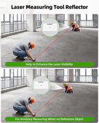 Huepar Professional Dual Laser Measuring Tool 393ft, Rechargeable Bilateral Laser Measurement Tool, Digital Laser Room Measure Devices, Metro Laser Measurement Tool with Angle Sensor, Magnetic Back