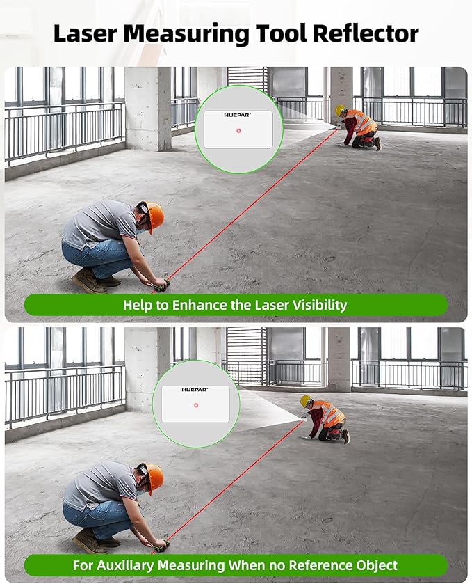 Huepar Professional Dual Laser Measuring Tool 393ft, Rechargeable Bilateral Laser Measurement Tool, Digital Laser Room Measure Devices, Metro Laser Measurement Tool with Angle Sensor, Magnetic Back