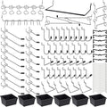 Pegboard Hooks Assortment, for Organizing Various Tools, with Pegboard Bins, 165 PCS, 80 of Which are Locks