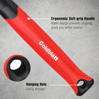 Goldblatt Rubber Mallet 16 oz. Low Recoil Rubber Hammer with Solid Head & Soft-grip Handle, Double-Faced Soft Mallets, Soft Blow Tasks, No Damage for Camping, Woodworking and Flooring | White