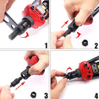 16”Hand Rivet Nut Tool,Professional Rivet Nut Setter Kit with 13 Mandrels（M3 M4 M5 M6 M8 M10 M12 SAE 8-32,10-24, 1/4-20, 5/16-18, 3/8-16,1/2-13）And 125 PCS Rivets Nuts