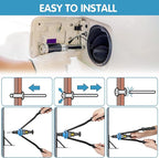 500pcs Pop Rivets Assortment Kit,14 SAE Sizes Aluminum Rivets (3/32" 1/8" 5/32" 3/16" 1/4"), Assorted Blind Rivets with Reinfored Divider & Labeled Case