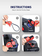 SMART JERRY - Rubber Strap Wrench Plumbing | 2-Pack Rubber Belt Wrenches for Shower Heads, Oil Filter, Pipes & Drain | Adjustable Shower Head Wrenches | Oil Filter Strap Wrench