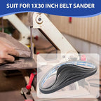 1 x 30 Inch Silicon Carbide Sanding Belts, 24Pcs 1x30 Inch Belt Sander Belts, 6 Each of 400, 600, 800, 1000 Grits Knife Sharpening Belt for Metal, Glass, Steel, Aolly, Rubber, Plastic, Wood