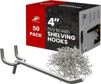 50 PC PEG Board Hooks 4 inch Pegboard Hooks 4" Length Wholesale Lot