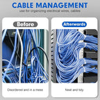 Zip Ties, RAZCC 1200pcs Cable Zip Ties 8 Inch, Heavy Duty White Plastic Wire Ties with 50lb Tensile Strength, Self-Locking Nylon Cable Ties, Wire Management for Indoor and Outdoor