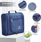 Hanging Toiletry Bag Extra Large Capacity | Premium Travel Organizer Bags For Men And Women | Durable Waterproof Nylon Bathroom, Shower, Makeup Bag For Toiletries, Cosmetics, Brushes