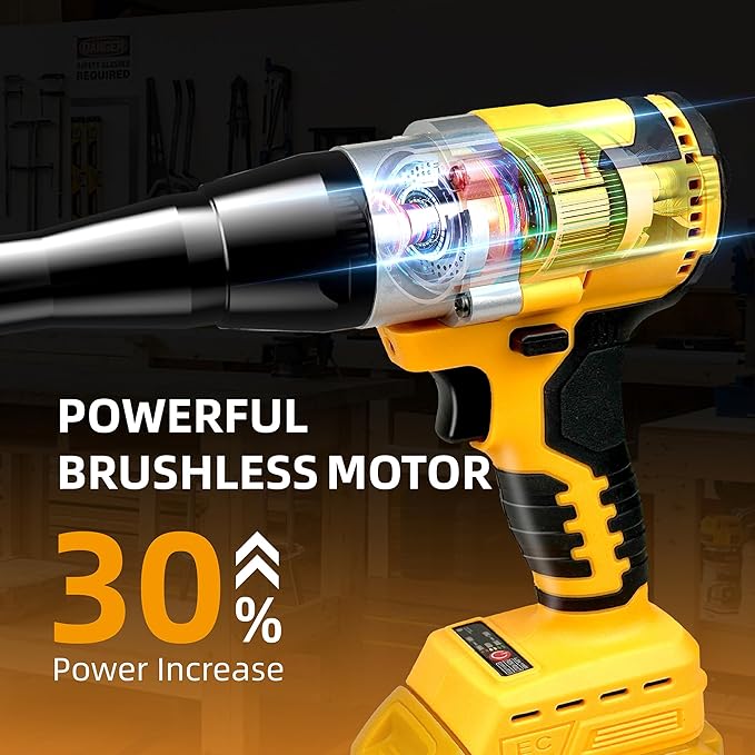 Funnywhale Cordless Rivet Gun Compatible with Dewalt 20V Max Battery(No Battery) Electric Rivet Gun, Brushless Pop Rivet Gun Tool for Rivets 1/8", 5/32", 3/16"