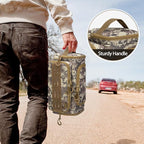 Tactical Toiletry Bag for Men, Hanging Hygiene Bag, Travel Dopp Kit Organizer for Shaving, Shower Essentials and Toiletries, Desert Yellow (Empty Bag)