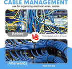 Zip Ties Assorted Sizes, RAZCC 400 Pack (8+12+14+18Inch) Black Cable Ties, Self-Locking Plastic Wire Ties with 100lb Tensile Strength, Black Nylon Zip Ties for Indoor and Outdoor