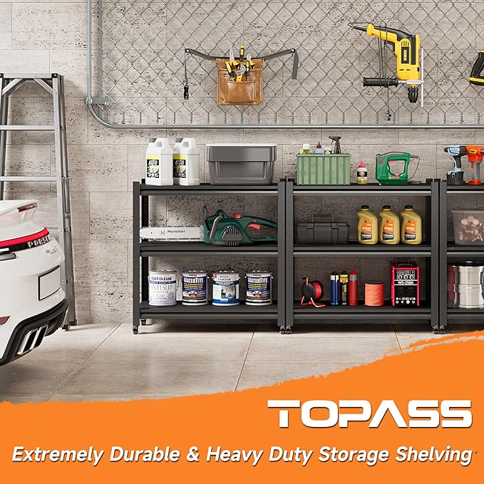 Workbench on Wheels, Adjustable Heavy Duty Work Table with Wheels, Heavy Duty Workstation, Metal Tool Work Bench for Garage Warehouse Workshop, 32" H x 18" D x 34" W