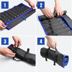 YOOFAN Wrench Roll Up Pouch – Wrench Organizer Bag with Handle, Wrench Holder for Hanging (19+1 Metric)