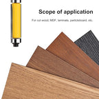 1-1/2 Inch Flush Trim Top and Bottom Bearing Router Bit 1/4-Inch Shank