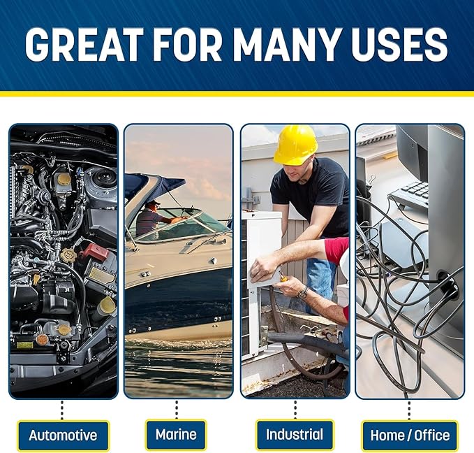 GS Power 1/4 Inch x 100ft Split Wire Loom Tubing, Split Cable Sleeve Cord Protector for Industrial Electrical Wires, Automotive Wire Cover Flexible, High Temperature Cable Conduit, Wrap